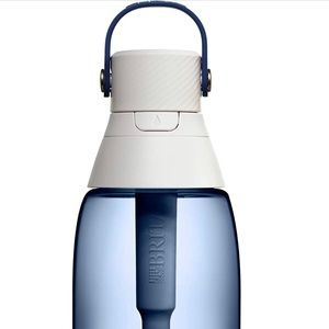 Brita Insulated Filtered Water Bottle with Straw, Reusable, BPA Free Plastic,